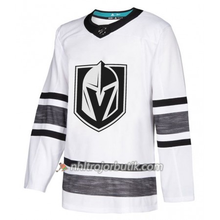 Män Ishockey Vegas Golden Knights tröja Blank Vit 2019 All-Star Adidas Authentic